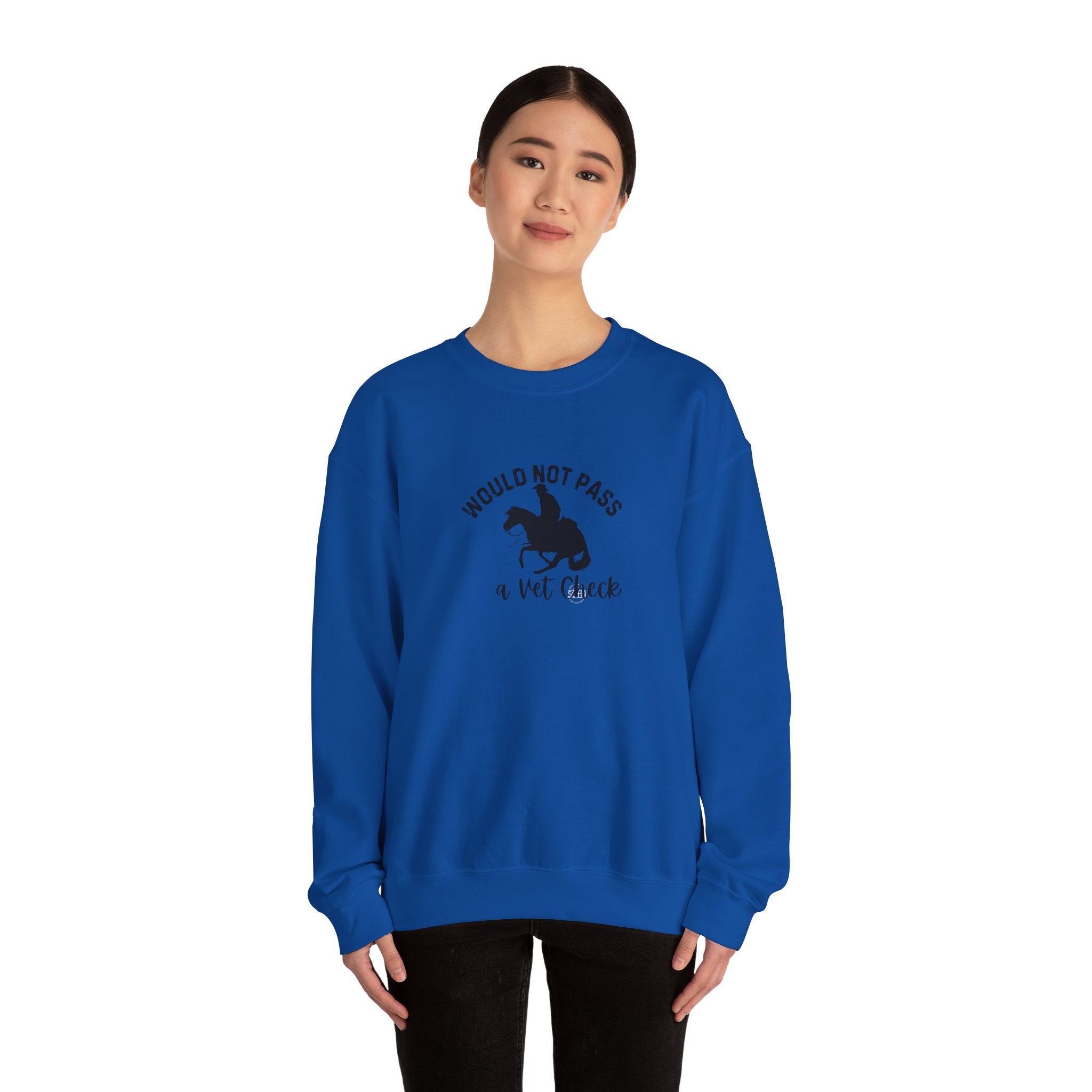 Women's Vet Check Crewneck