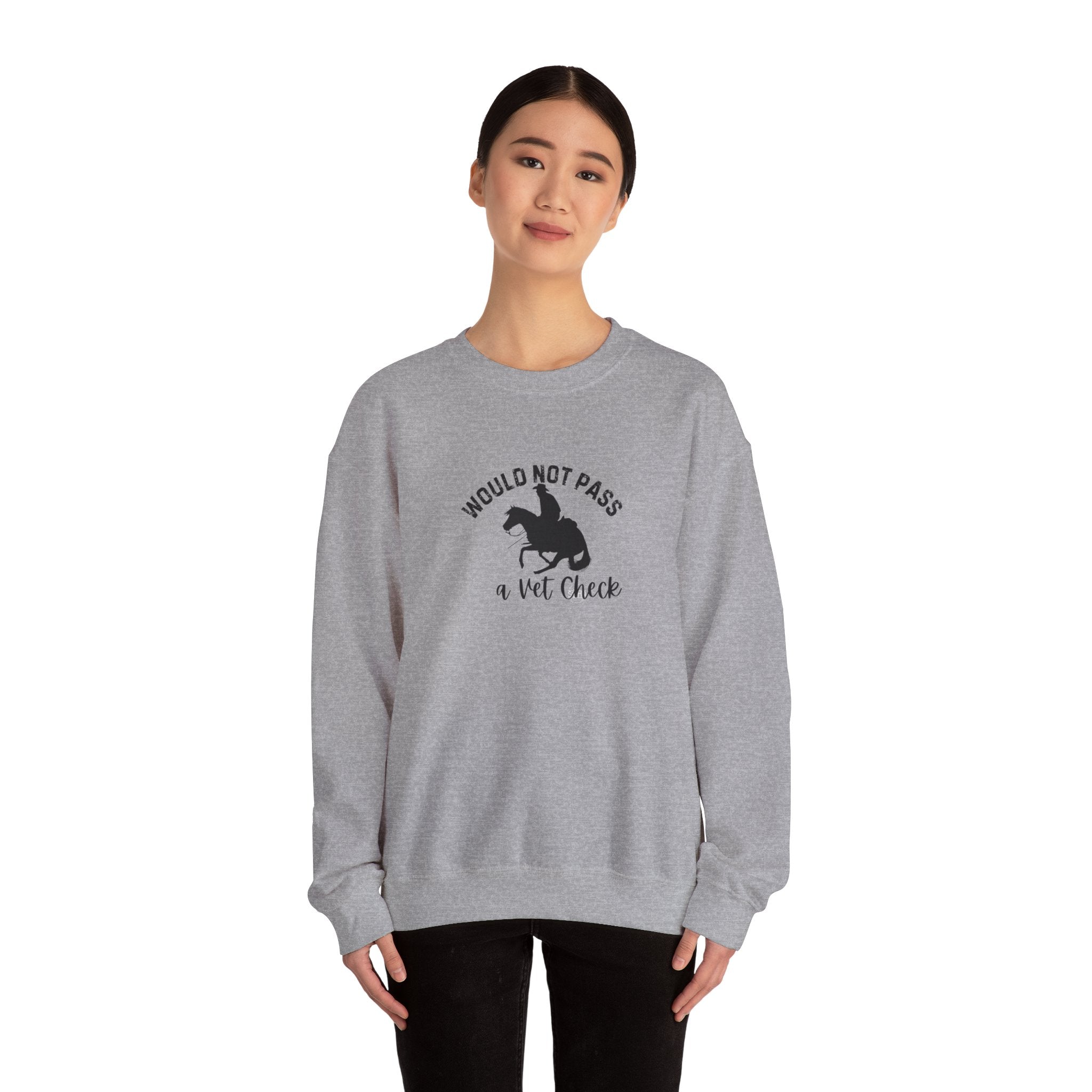 Women's Vet Check Crewneck