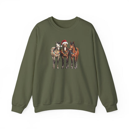 Christmas Horses Crewneck