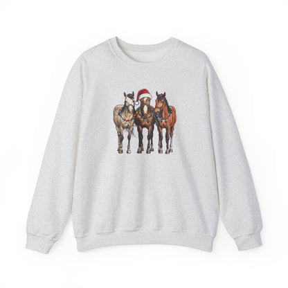 Christmas Horses Crewneck