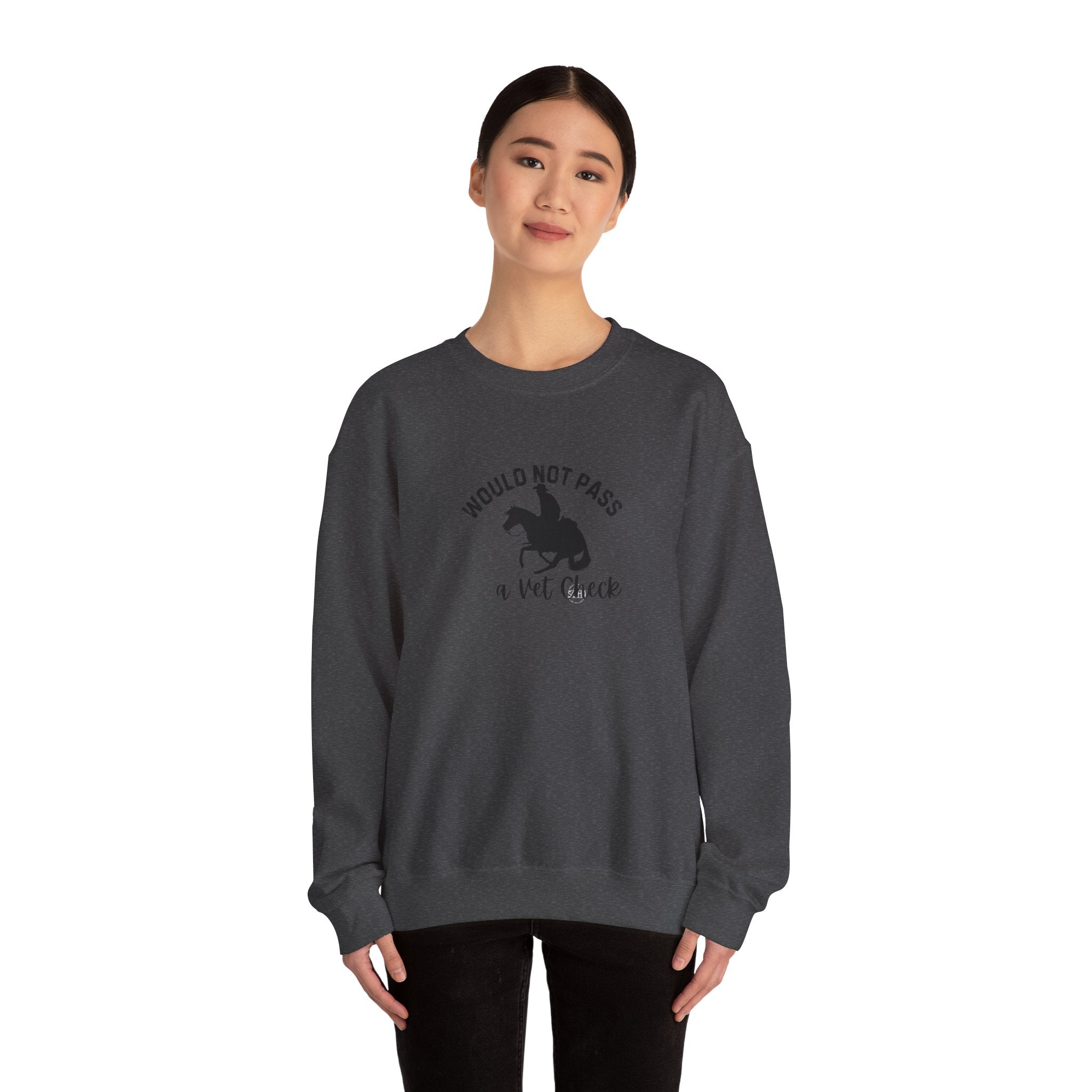 Women's Vet Check Crewneck