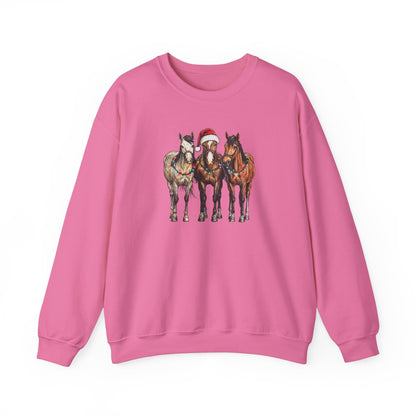 Christmas Horses Crewneck