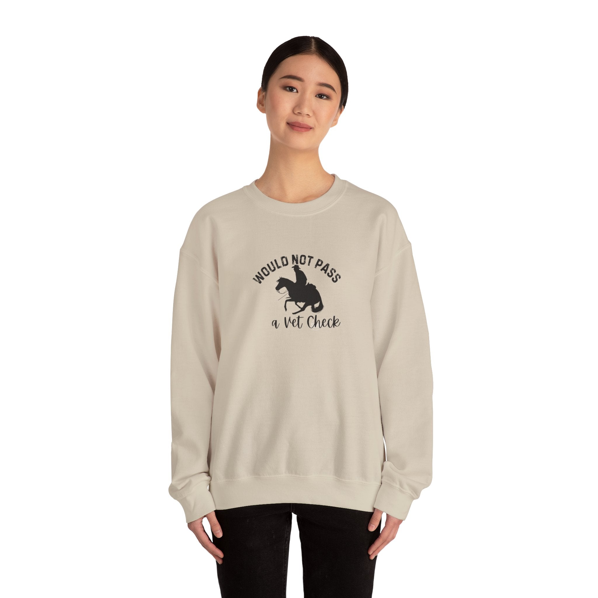 Women's Vet Check Crewneck